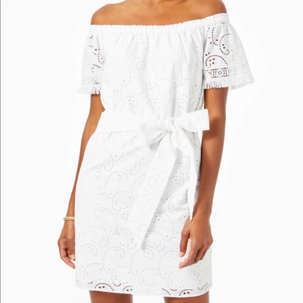 Lilly Pulitzer Shanelle white resort dress